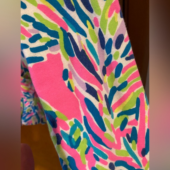 Lilly pulitzer palm reader 3/4 zip up popover size medium - Picture 10 of 11